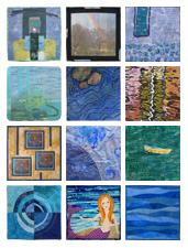 Water Quilts by the Twelve by Twelve Collaborative Art Quilt Project ©2008